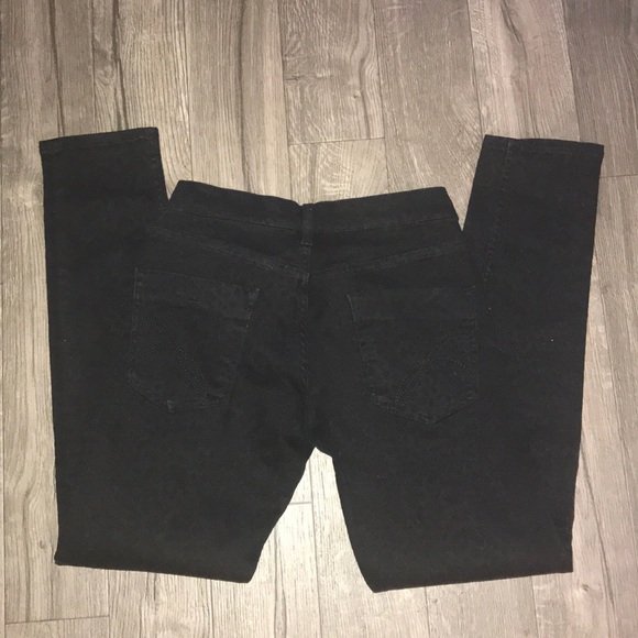 FC, black jeans with black leopard print. Size 8. - Picture 6 of 9